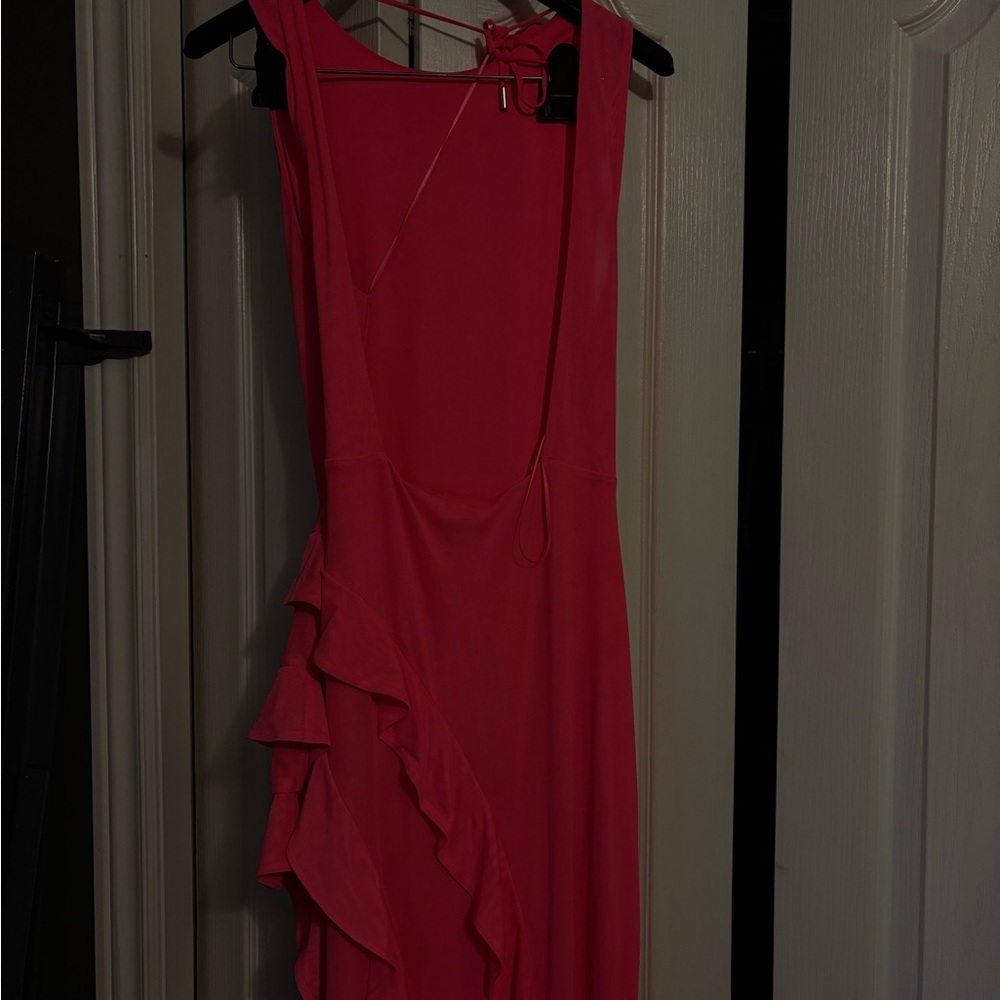 REVOLVE Asymmetrical Pink Dress